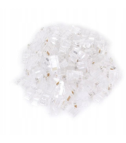 WTYK SIECIOWY PRZELOTOWY GETFORT RJ45 CAT.6 8P8C (100szt)