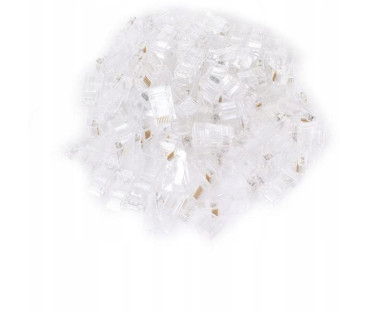 WTYK SIECIOWY PRZELOTOWY GETFORT RJ45 CAT.6 8P8C (100szt)