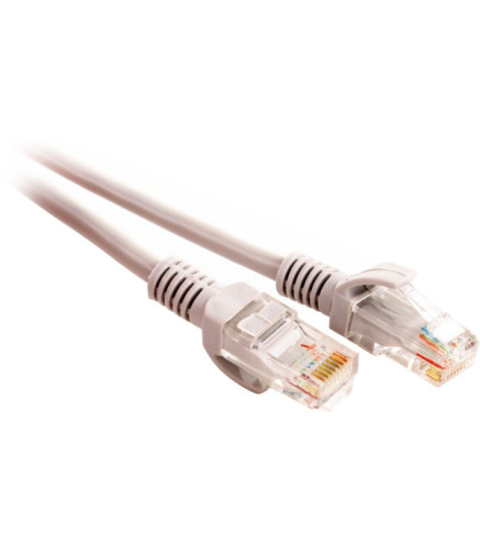 PATCHCORD SKRĘTKA GETFORT CAT.5E UTP 1m szary