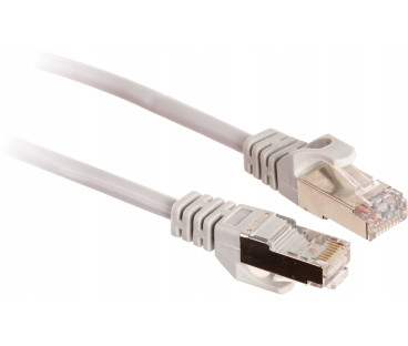 PATCHCORD SKRĘTKA GETFORT CAT.5E UTP 1m szary