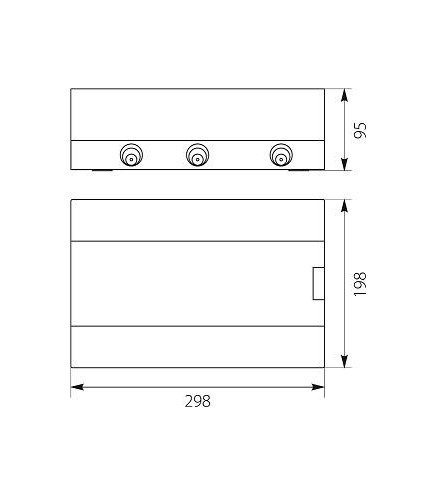 Rozdzielnica modułowa 1x12 natynkowa (N+PE) IP40 SRn-12