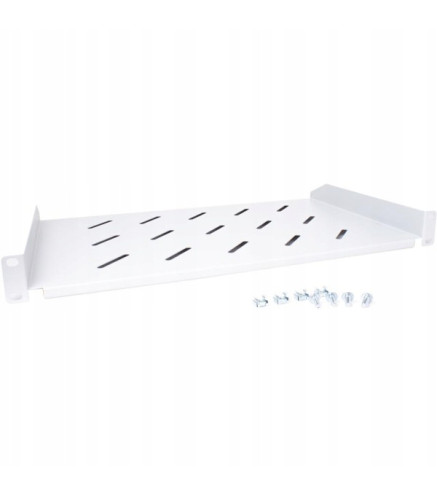 Półka rackowa uniwersalna Getfort 19 cali 1U 270mm Szara