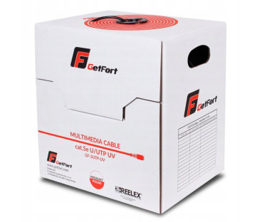 KABEL SKRĘTKA GETFORT PREMIUM CAT.5E U/UTP UV SUCHY 305m