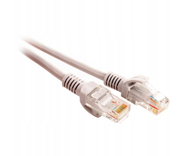 PATCHCORD SKRĘTKA GETFORT CAT.6 UTP 1m szary
