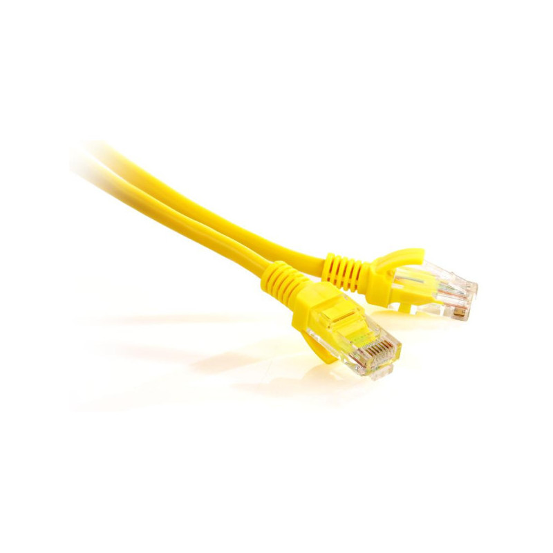 PATCHCORD SKRĘTKA GETFORT CAT.5E UTP 0,5m żółty