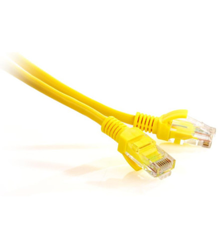 PATCHCORD SKRĘTKA GETFORT CAT.5E UTP 0,5m żółty