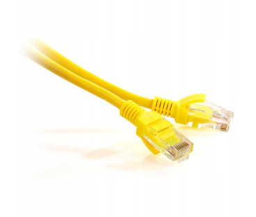 PATCHCORD SKRĘTKA GETFORT CAT.5E UTP 0,5m żółty