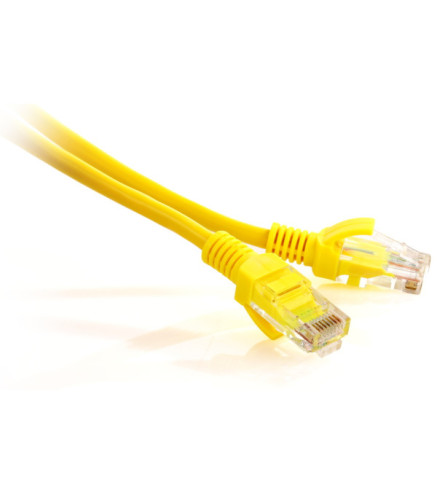 PATCHCORD SKRĘTKA GETFORT CAT.5E UTP 0,25m żółty