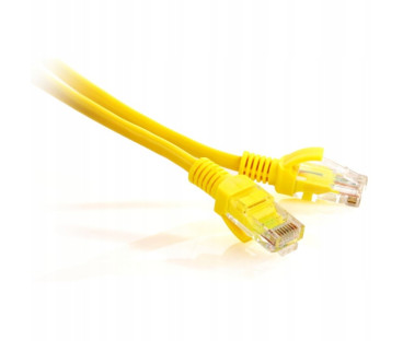 PATCHCORD SKRĘTKA GETFORT CAT.5E UTP 0,25m żółty