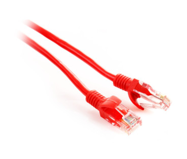 PATCHCORD SKRĘTKA GETFORT CAT.5E UTP 0,25m czerwony