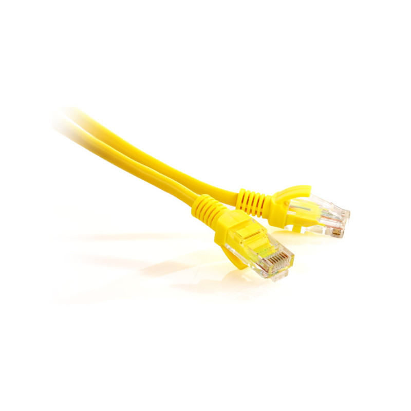 PATCHCORD SKRĘTKA GETFORT CAT.5E UTP 1m żółty