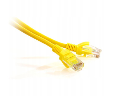 PATCHCORD SKRĘTKA GETFORT CAT.5E UTP 1m żółty