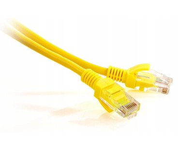 PATCHCORD SKRĘTKA GETFORT CAT.5E UTP 1m żółty