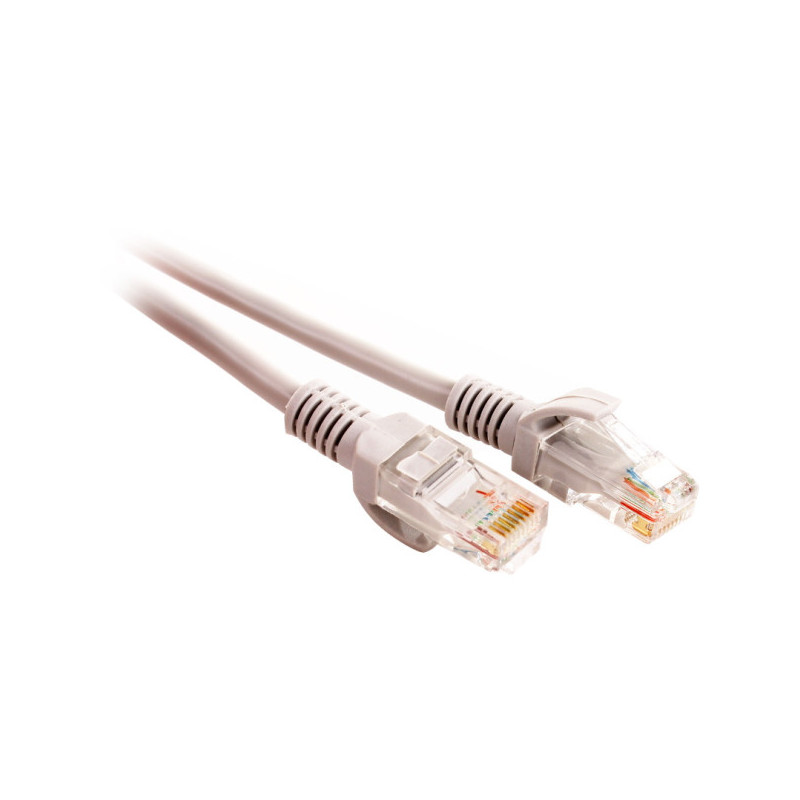 PATCHCORD SKRĘTKA GETFORT CAT.5E UTP 10m szary