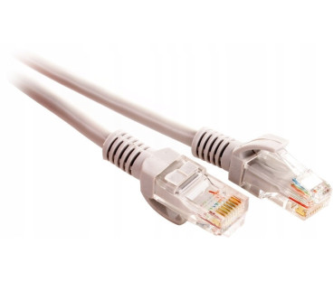 PATCHCORD SKRĘTKA GETFORT CAT.5E UTP 10m szary