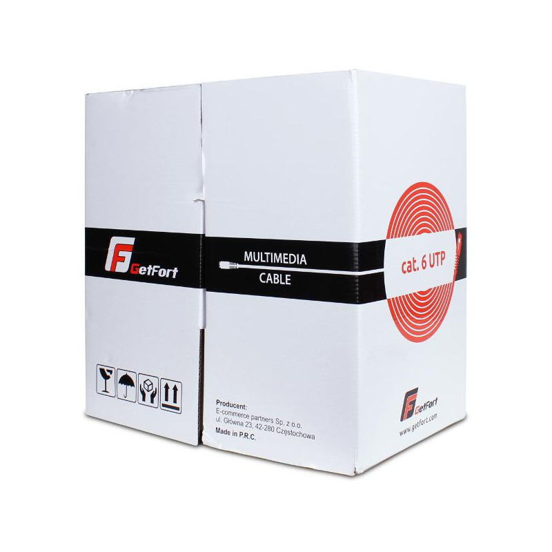 KABEL SKRĘTKA GETFORT CAT.6 U/UTP PVC 305m