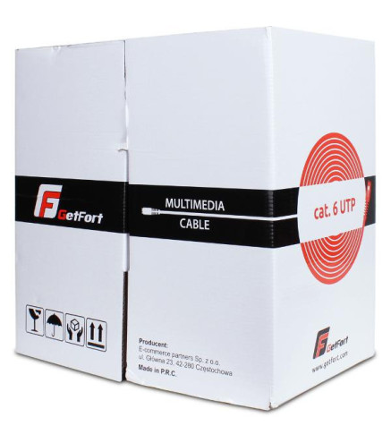 KABEL SKRĘTKA GETFORT CAT.6 U/UTP PVC 305m