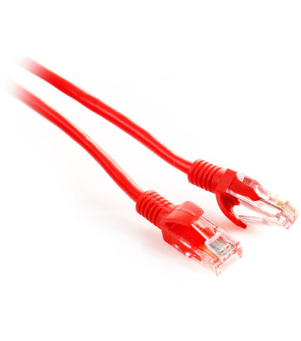 PATCHCORD SKRĘTKA GETFORT CAT.5E UTP 1m czerwony