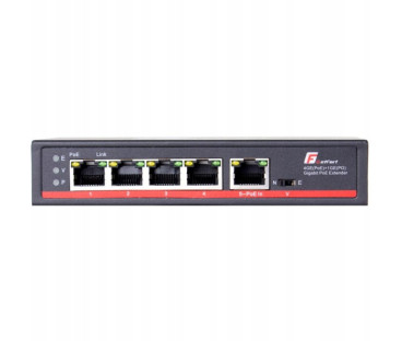 SWITCH POE GETFORT 4GE+1GE 90W (POE-IN)