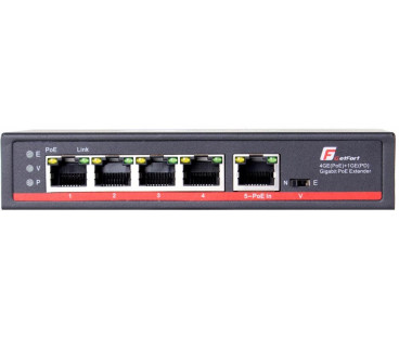 SWITCH POE GETFORT 4GE+1GE 90W (POE-IN)