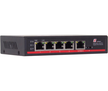 SWITCH POE GETFORT 4GE+1GE 90W (POE-IN)