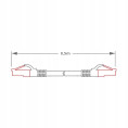 PATCHCORD SKRĘTKA GETFORT CAT.6A S/FTP LSOH 0,5m szary