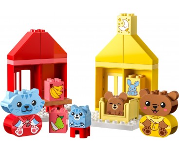 Klocki LEGO Duplo - Codzienne czynności - jedzenie i pora snu