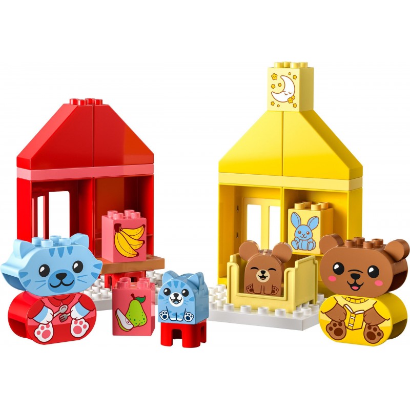 Klocki LEGO Duplo - Codzienne czynności - jedzenie i pora snu