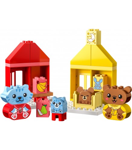 Klocki LEGO Duplo - Codzienne czynności - jedzenie i pora snu