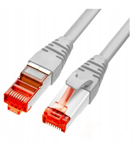 PATCHCORD SKRĘTKA GETFORT CAT.6A S/FTP LSOH 1m szary