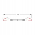 PATCHCORD SKRĘTKA GETFORT CAT.6A S/FTP LSOH 1m szary