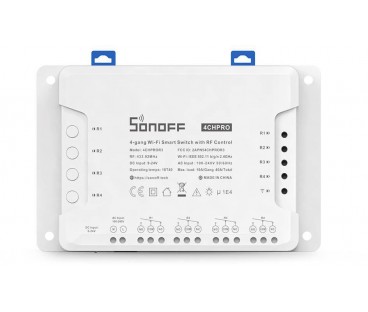 SONOFF sterownik 4-kanałowy 10A NO/NC/Beznapięciowy WiFi 4CHPROR3