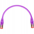 PATCHCORD SKRĘTKA GETFORT CAT.6A S/FTP LSOH 0,25m fioletowy