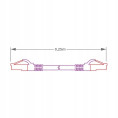 PATCHCORD SKRĘTKA GETFORT CAT.6A S/FTP LSOH 0,25m fioletowy