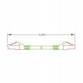 PATCHCORD SKRĘTKA GETFORT CAT.6A S/FTP LSOH 0,25m zielony