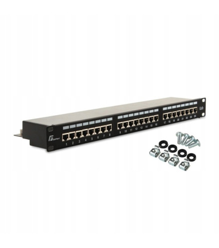 PATCH PANEL FTP CAT.5E 24 PORTY PGF-5EFTP24-B6 GETFORT