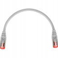 PATCHCORD SKRĘTKA GETFORT CAT.6A S/FTP LSOH 0,25m szary
