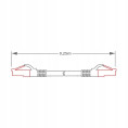 PATCHCORD SKRĘTKA GETFORT CAT.6A S/FTP LSOH 0,25m szary