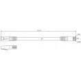 PATCHCORD SKRĘTKA GETFORT CAT.6 FTP 3m szary