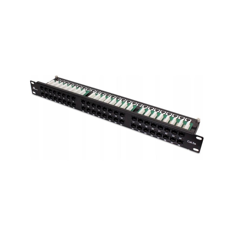 PATCH PANEL UTP CAT.5E 48 PORTÓW PGF-5EUTP48-B9 GETFORT