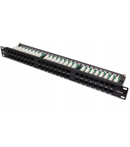 PATCH PANEL UTP CAT.5E 48 PORTÓW PGF-5EUTP48-B9 GETFORT