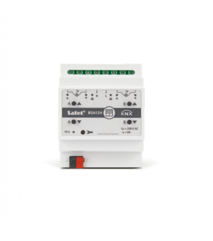 SATEL KNX 2-kanałowy aktor żaluzjowy 230V AC KNX-BSA12H