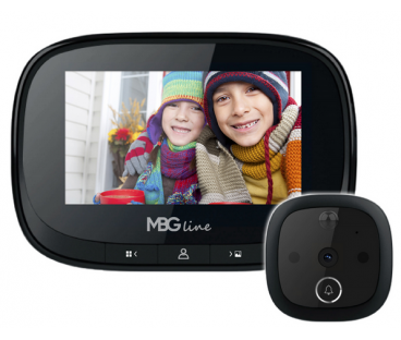 Wizjer do drzwi kamera MBG Line SF55 Black Edition