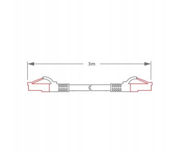PATCHCORD SKRĘTKA GETFORT CAT.6A S/FTP LSOH 3m szary | Alarmista.pl