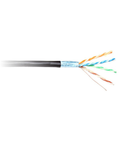 KABEL SKRĘTKA GETFORT CAT.5E F/UTP UV ŻELOWANY 1m