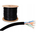 KABEL SKRĘTKA GETFORT PREMIUM CAT.5E U/UTP UV ŻELOWANY 500m