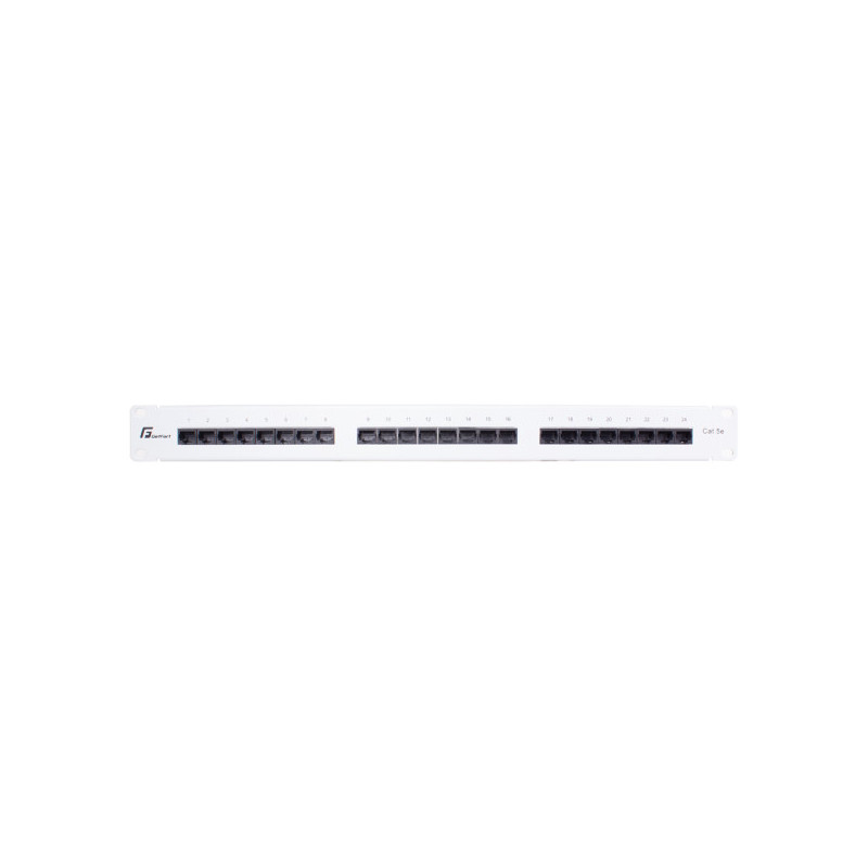 PATCH PANEL UTP CAT.5E 24 PORTY SZARY PGF-5EUTP24-B5-G GETFORT