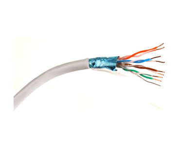 KABEL SKRĘTKA GETFORT CAT.6 F/UTP PVC szary 1m
