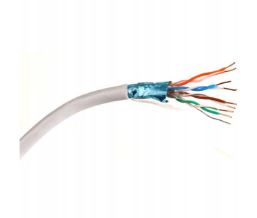 KABEL SKRĘTKA GETFORT CAT.6 F/UTP PVC szary 1m