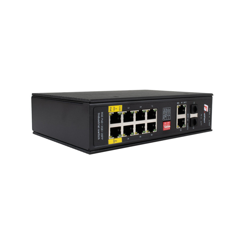 SWITCH POE GETFORT PRZEMYSŁOWY POE 8GE+2GE+2SFP (-40/80)